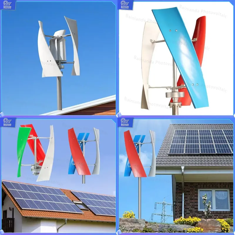 5KW Hybrid Solar Wind Turbine  - Renewable Energy Wind Solar ulasan dan harga