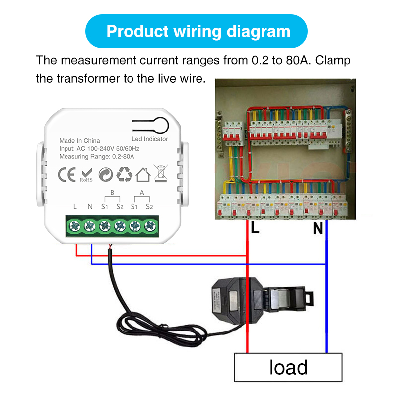 Tuya Smart Wifi Intelligent En - Energy Meter Bidirectional ulasan dan harga