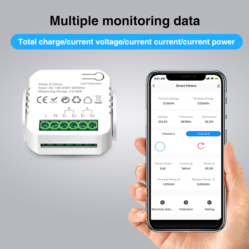 Tuya Smart Wifi Intelligent En - Energy Meter Bidirectional ulasan dan harga