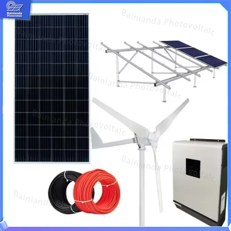 3KW 5KW 10KW Hybrid Wind Solar - Renewable Energy Wind Solar ulasan dan harga