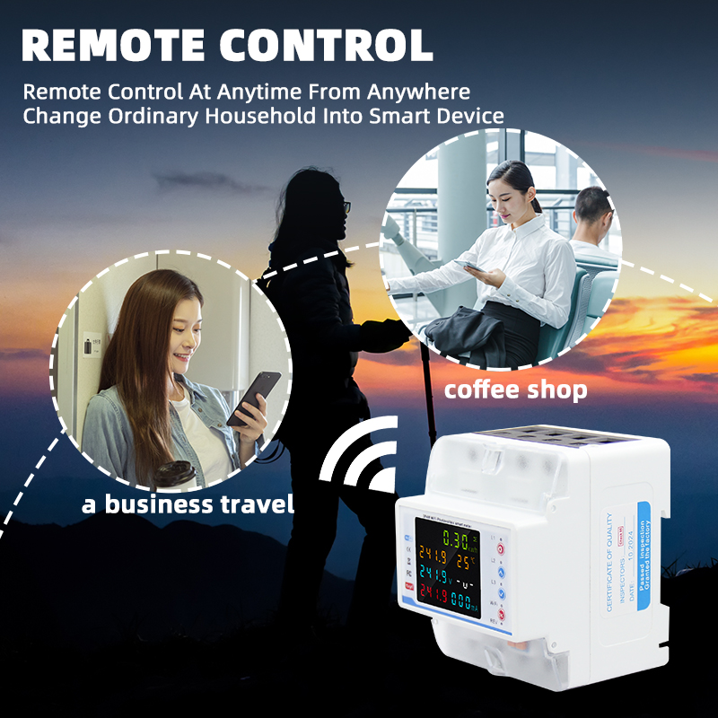 Tuya WiFi 3*220/380V 5(80)A Sm - Energy Meter Bidirectional ulasan dan harga