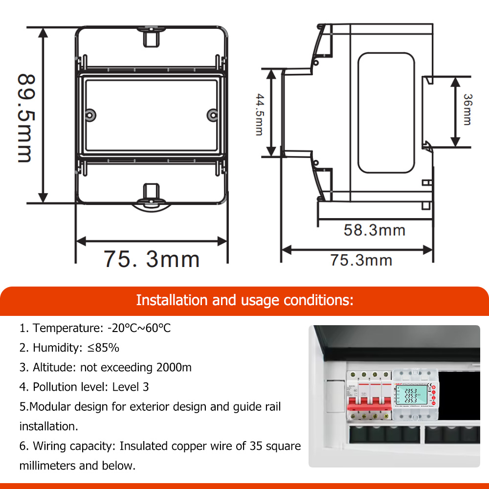 Tuya WiFi 380V 4P Smart Bidire - Energy Meter Bidirectional ulasan dan harga