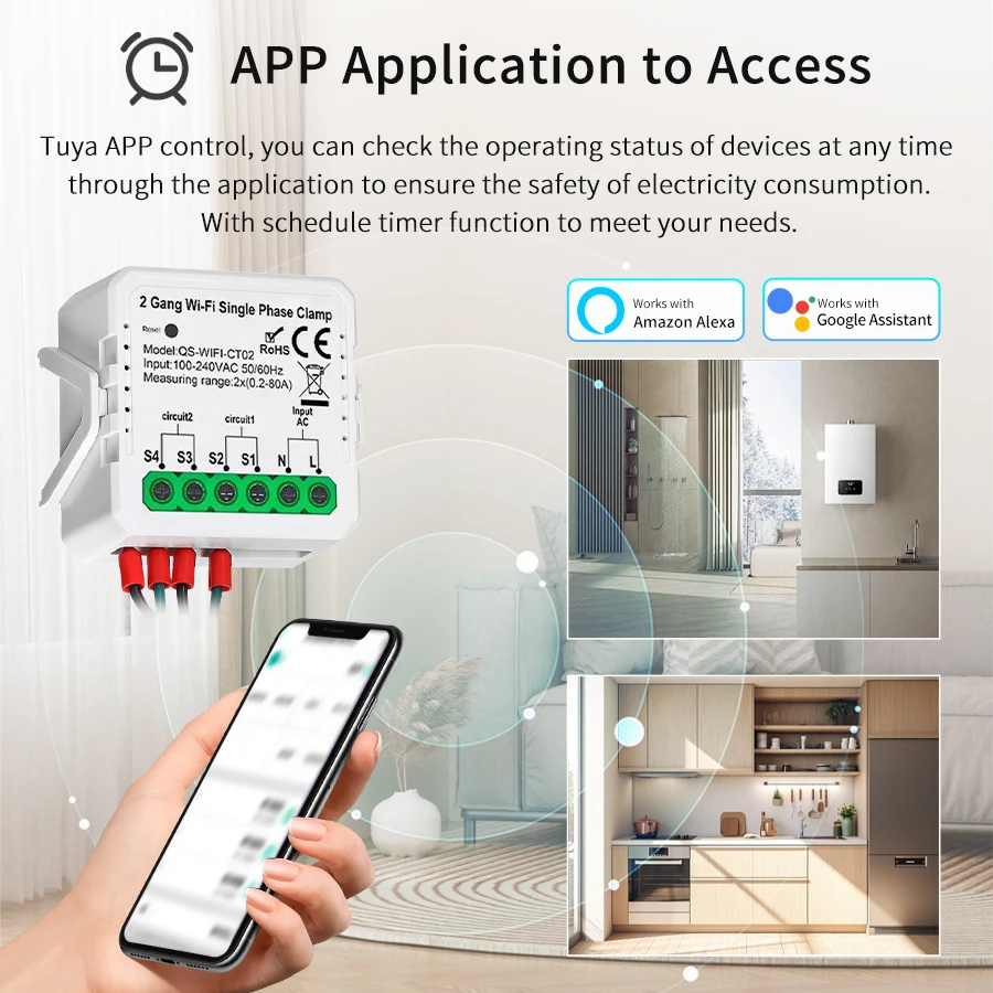 Tuya Smart WiFi Solar Power En - Energy Meter Bidirectional ulasan dan harga