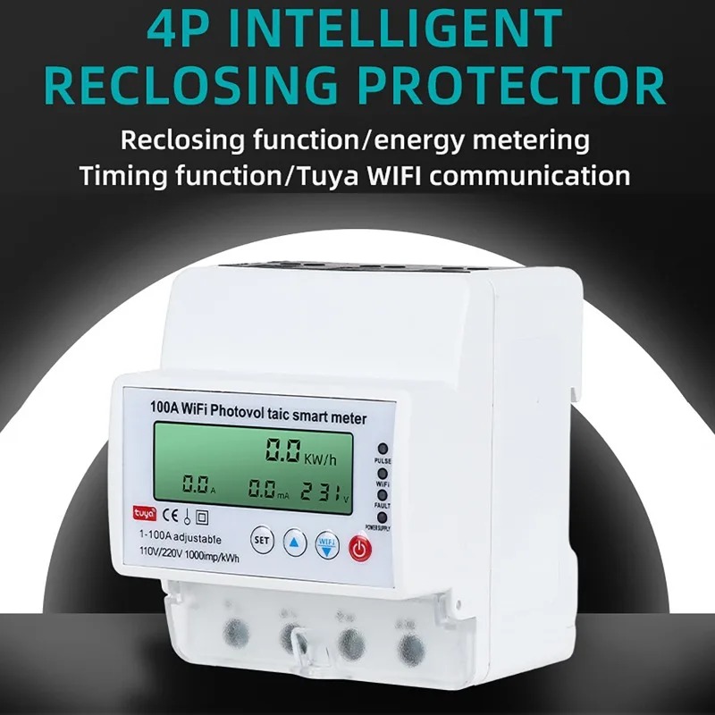4P 1-100A WiFi Photovoltaic Sm - Energy Meter Bidirectional ulasan dan harga