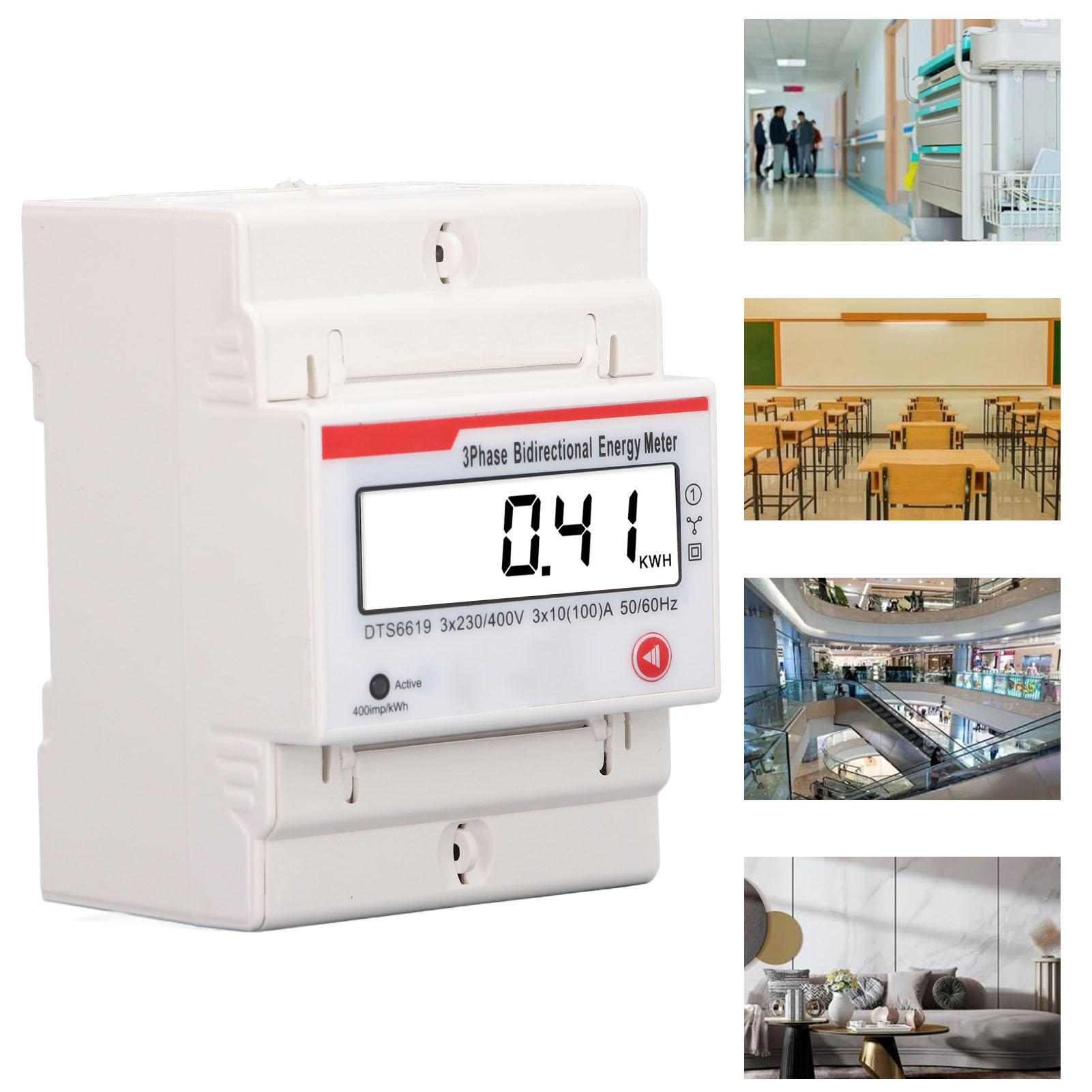 DIN Rail three-phase Four-wire - Energy Meter Bidirectional ulasan dan harga