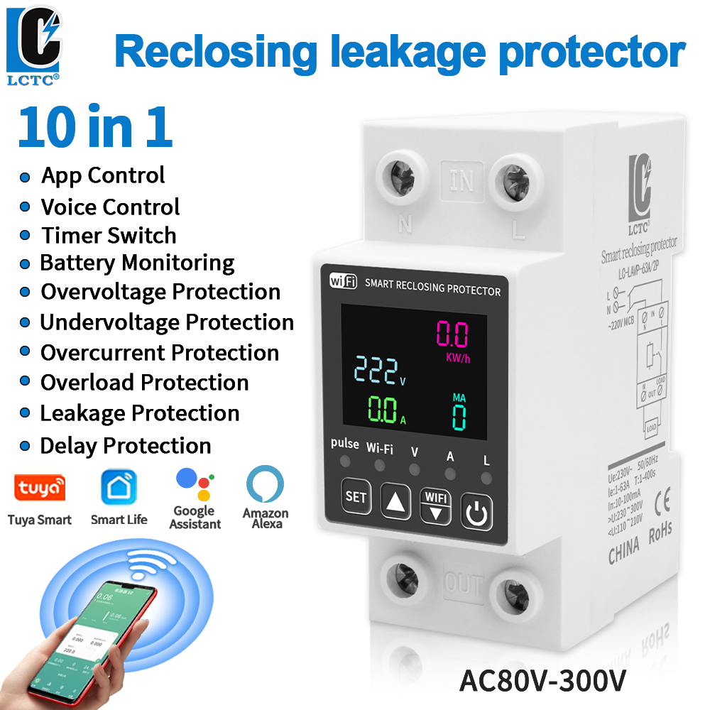 Tuya WiFi Digital Display Inte - Energy Meter Bidirectional ulasan dan harga