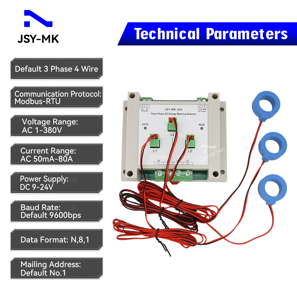 JSY-MK-354 3P4W 80A AC Bidirec - Energy Meter Bidirectional ulasan dan harga
