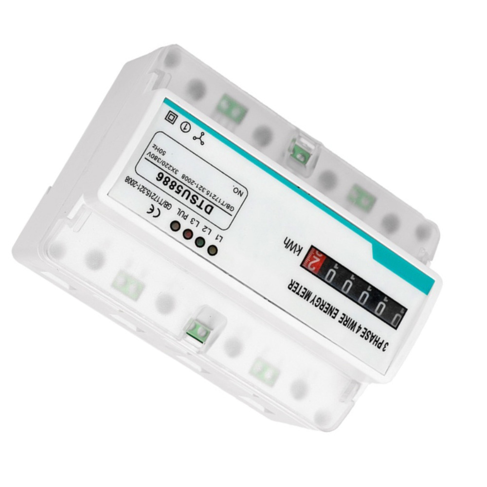 3-Phase 4-Wire 100A Rail-Mount - Energy Meter Bidirectional ulasan dan harga