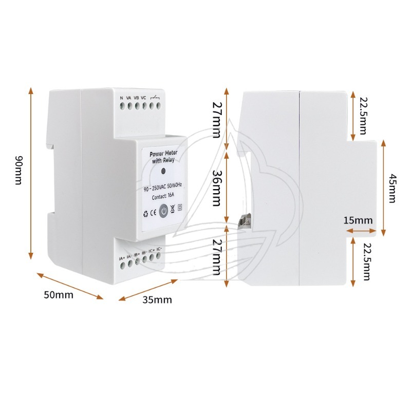 3P4W WiFi Energy Meter with Re - Energy Meter Bidirectional ulasan dan harga