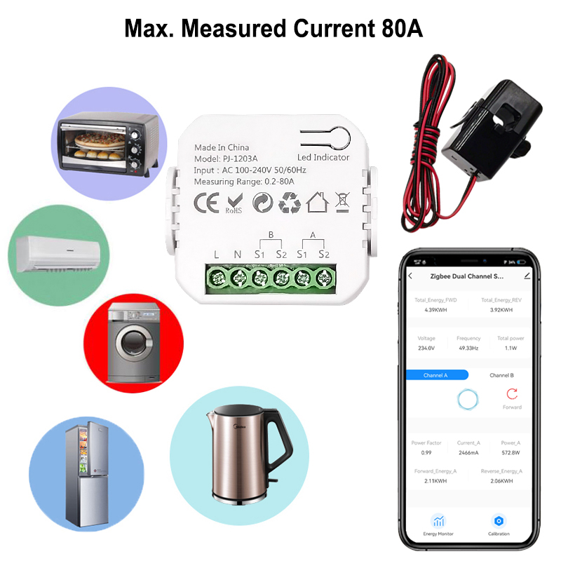 Smart ZigBee Energy Meter Bidi - Energy Meter Bidirectional ulasan dan harga