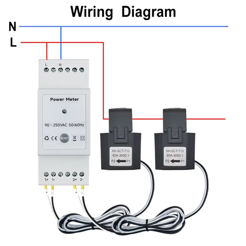 ABRN-Tuya Smart Wifi Energy Me - Energy Meter Bidirectional ulasan dan harga