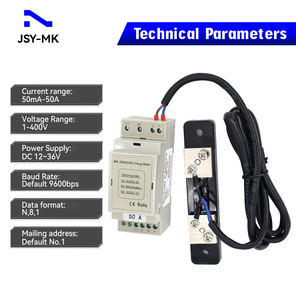 JSY-MK-229 Single-channel 50A  - Energy Meter Bidirectional ulasan dan harga