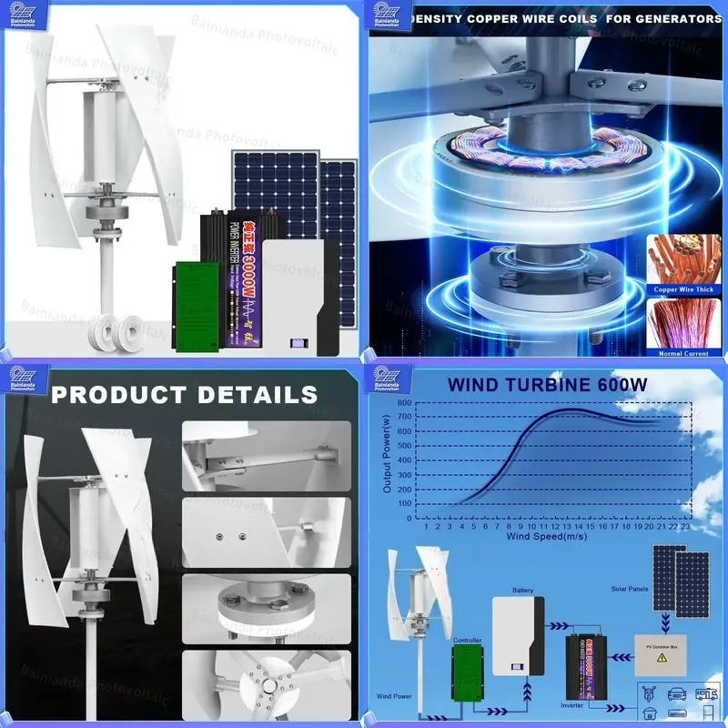 Vertical Wind Turbine Generato - Renewable Energy Wind Solar ulasan dan harga